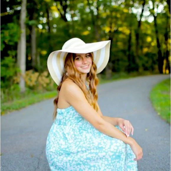 beautiful flowy summer dresses Magee Floral Cabana Flowy Maxi Dress WHT-BLUE-MULTI / S by Sugarlips main image 0